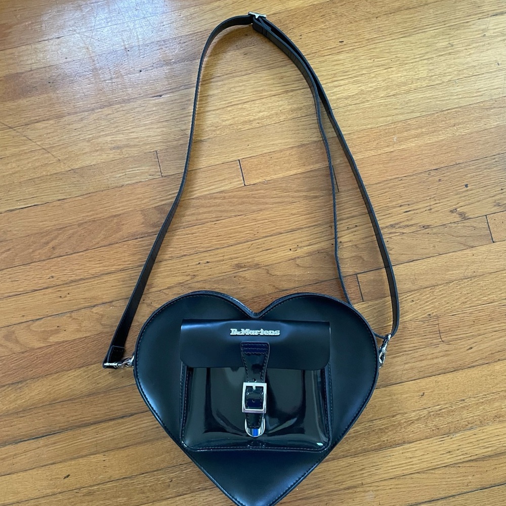 Dr. Martens Black Heart-Shaped Bag